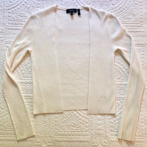 Theory Petite Lightweight Cardigan in Cream